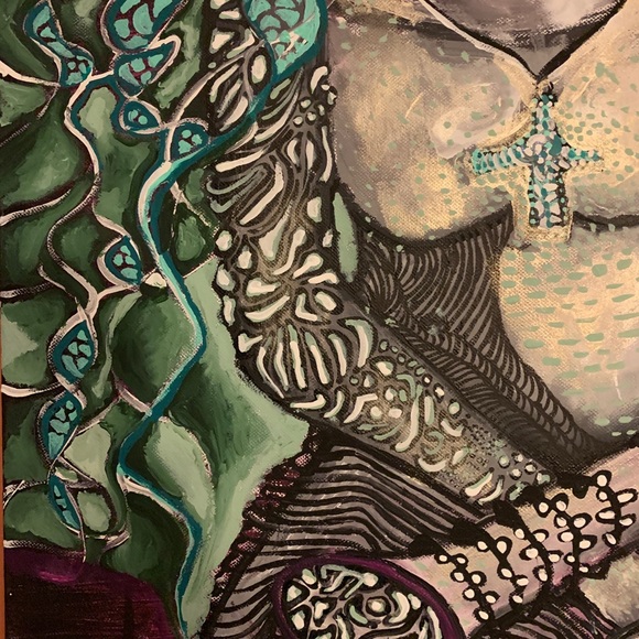 Female Grace- an original large acrylic painting - Picture 4 of 9